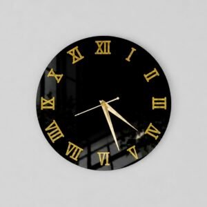 Custom laser-cut acrylic wall clock — personalized wall décor by Bright N Wall®