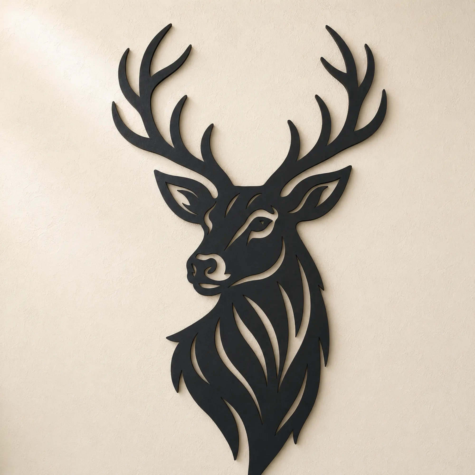 Majestic Stag Head MDF Wall Art