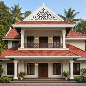 Royal Ornamental PVC Gable Jaali exterior installation view 1 by SS ARTS